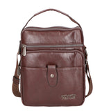 Borsa a tracolla uomo vegana 100% PU Leather PCL3101-COFFEE Northampton Polo Club