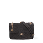 Borsa a spalla da donna Nylon & Ecopelle DC3533-2-BLACK Diana&co