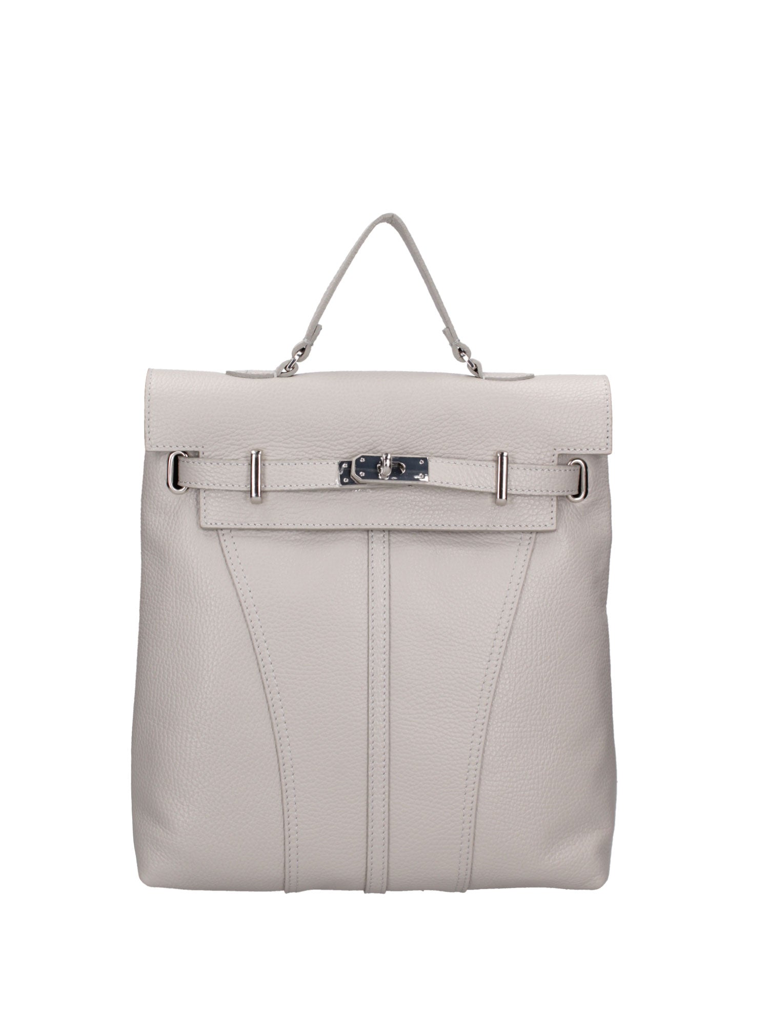 Borsa a mano da donna Vera pelle 07248-D86 GRIGIO PERLA Roberta Rossi