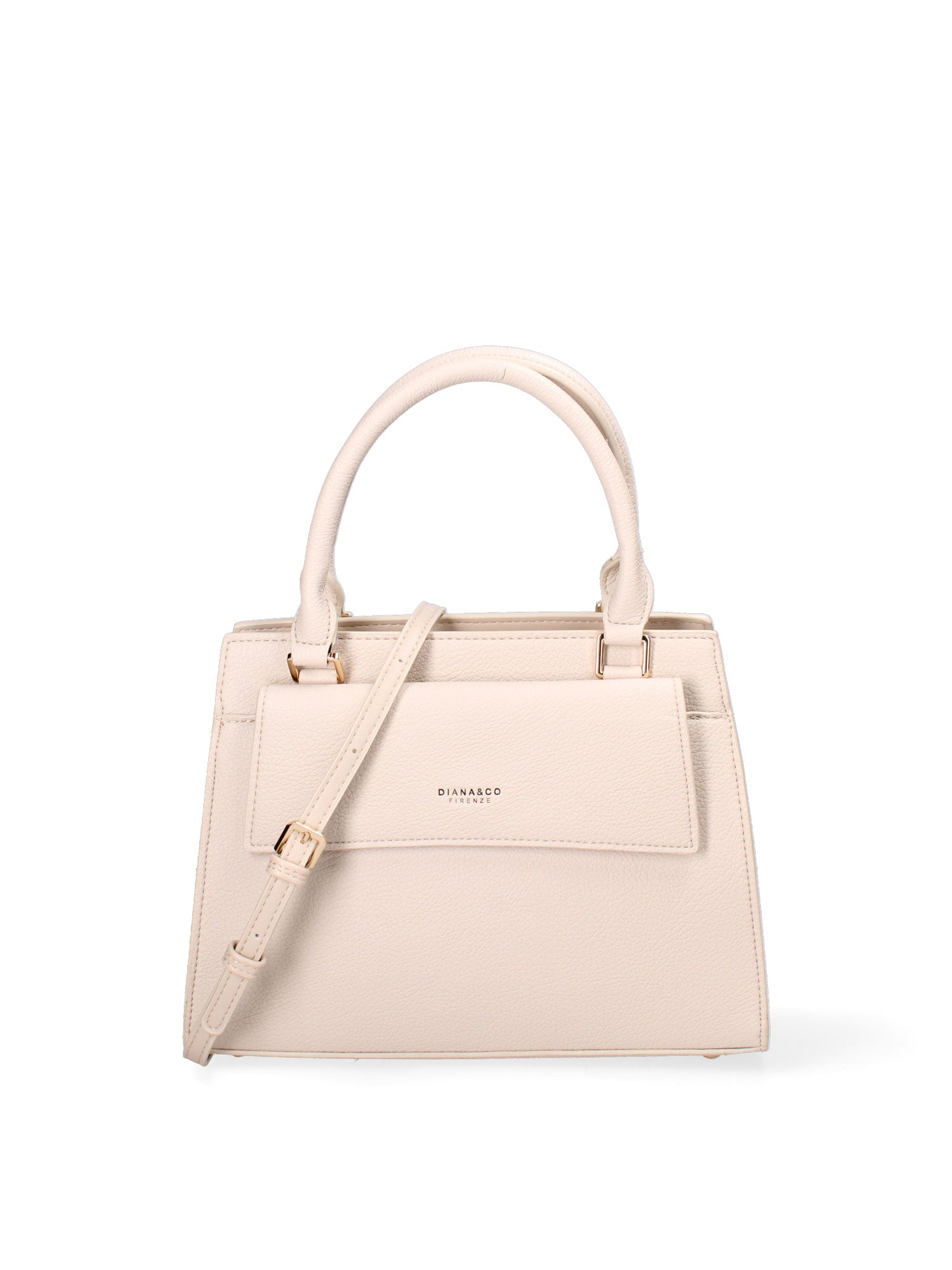 Borsa a mano da donna Ecopelle e Zip 614-2-BEIGE Diana&co