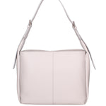 Borsa a spalla da donna Misto pelle e tessuto 07157-D86 GRIGIO PERLA Roberta Rossi