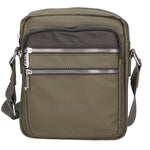 Borsa a tracolla uomo 100% pelle PU PCL3020-GREEN+BLACK Northampton Polo Club