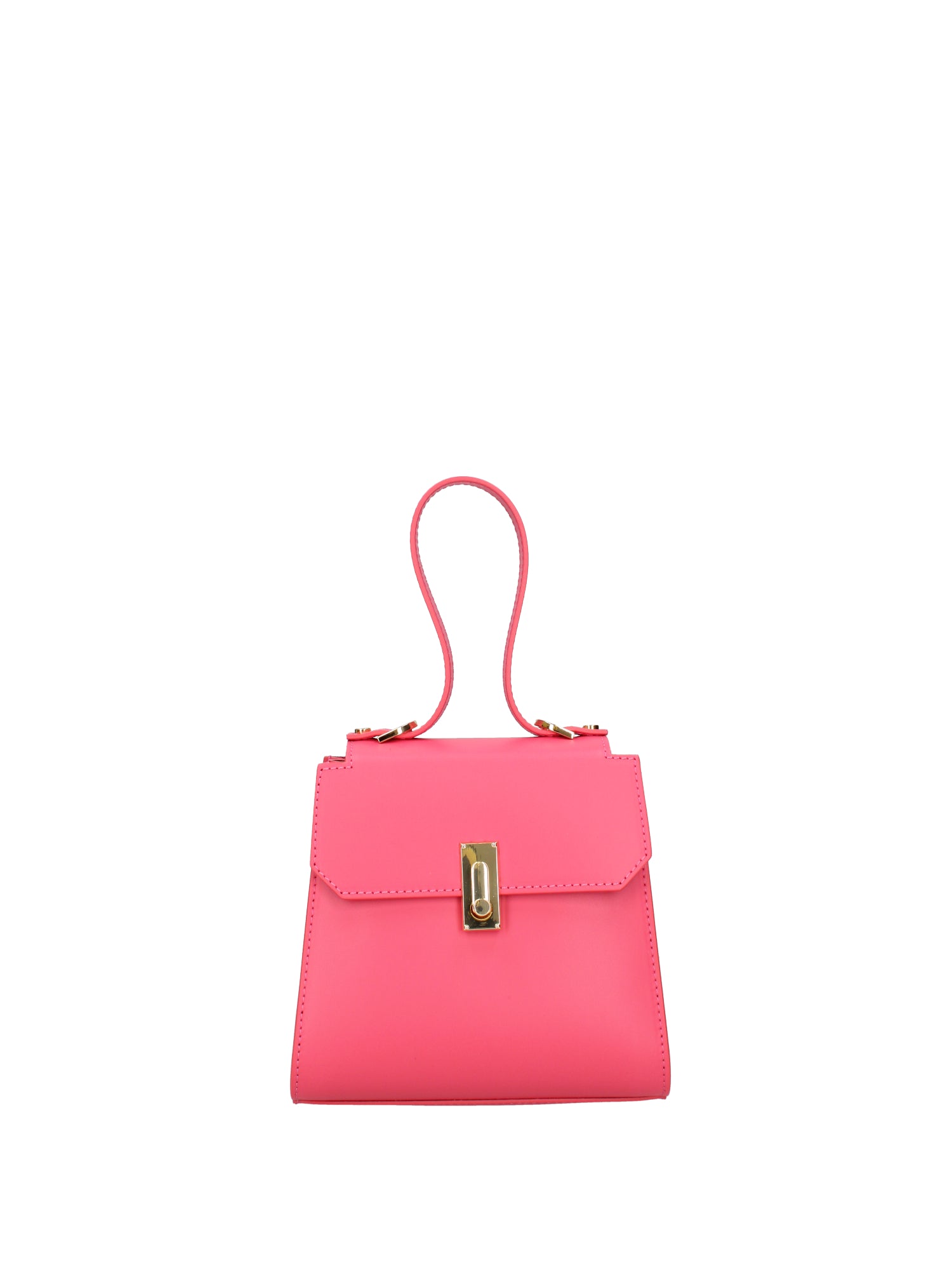 Borsa a mano da donna 100% pelle 07204-L317 FUXIA Viola Castellani