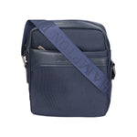 Borsa a tracolla uomo Pelle PU e Tessuto PCL3061-BLU Northampton Polo Club