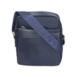 Borsa a tracolla uomo Pelle PU e Tessuto PCL3061-BLU Northampton Polo Club