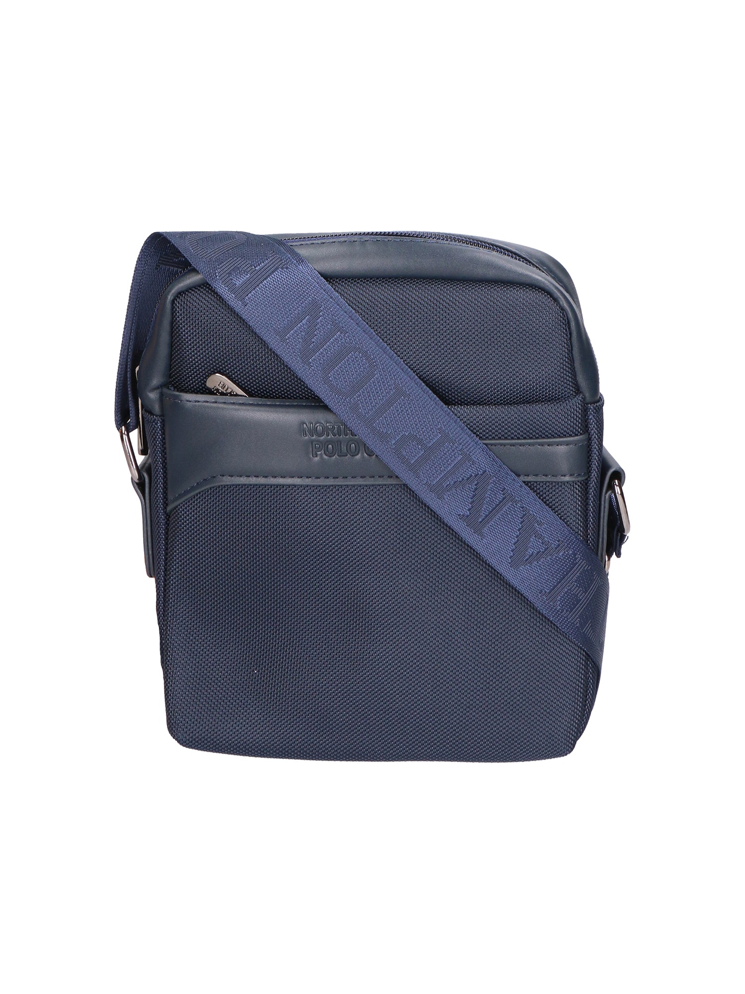 Borsa a tracolla uomo Pelle PU e Tessuto PCL3061-BLU Northampton Polo Club