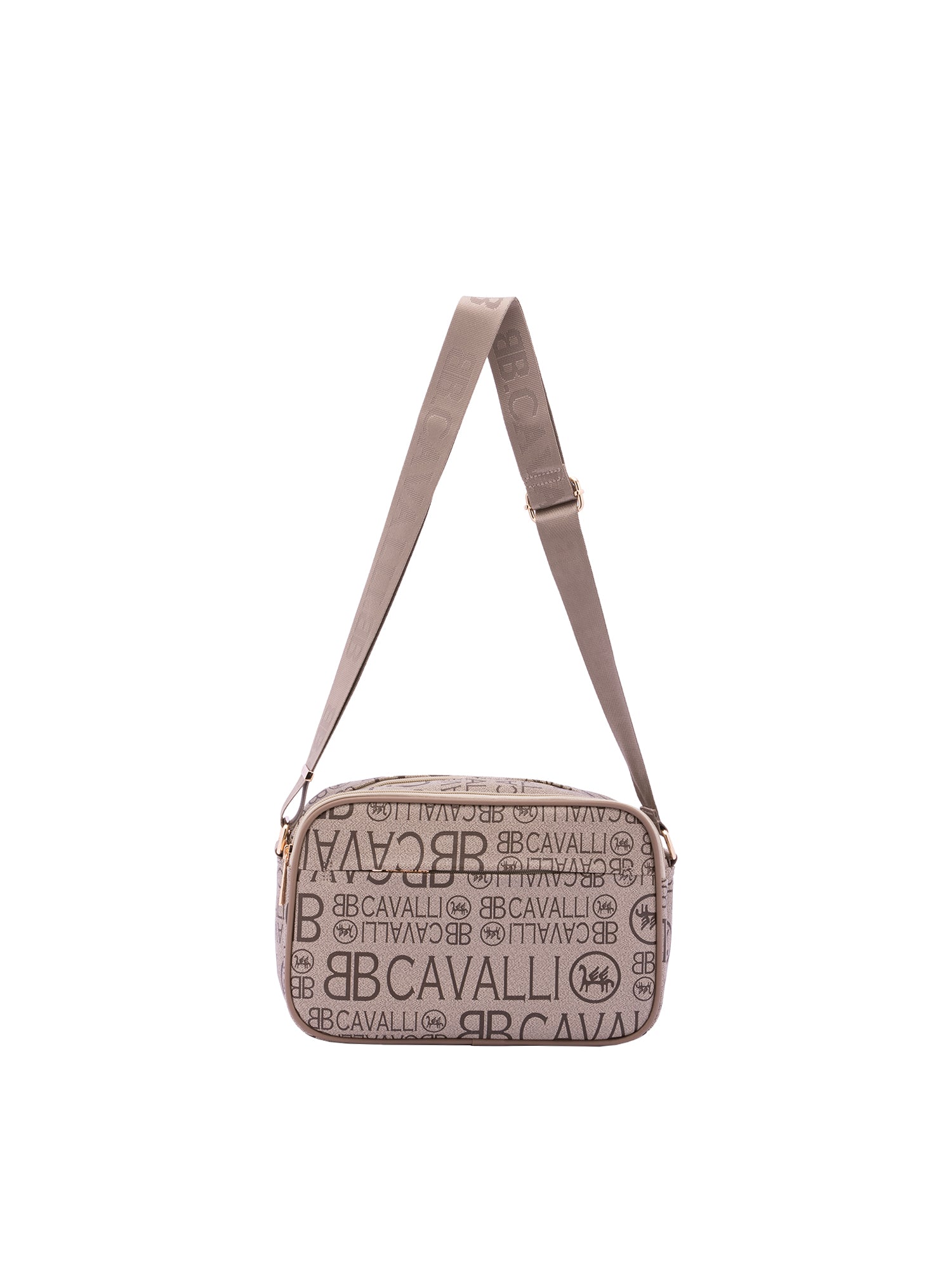 Borsa a tracolla da donna Ecopelle BC1374-KHAKI B Cavalli