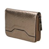 Nohemi Portafoglio donna vera pelle Zip 524072-BRONZO Gave Lux