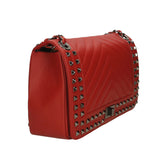 Bologna Borsa a spalla da donna Vera pelle 6590-ROSSO RED Gave Lux