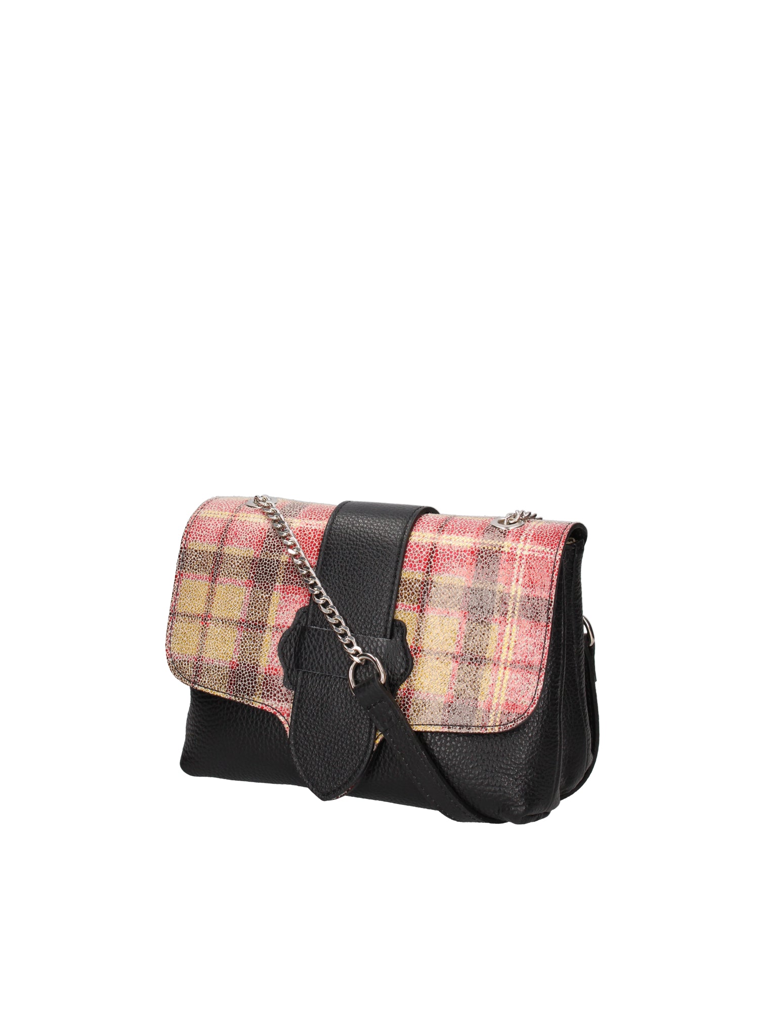Caelia Borsa a tracolla da donna Vera pelle 194942-NERO+ROSSO Gave Lux