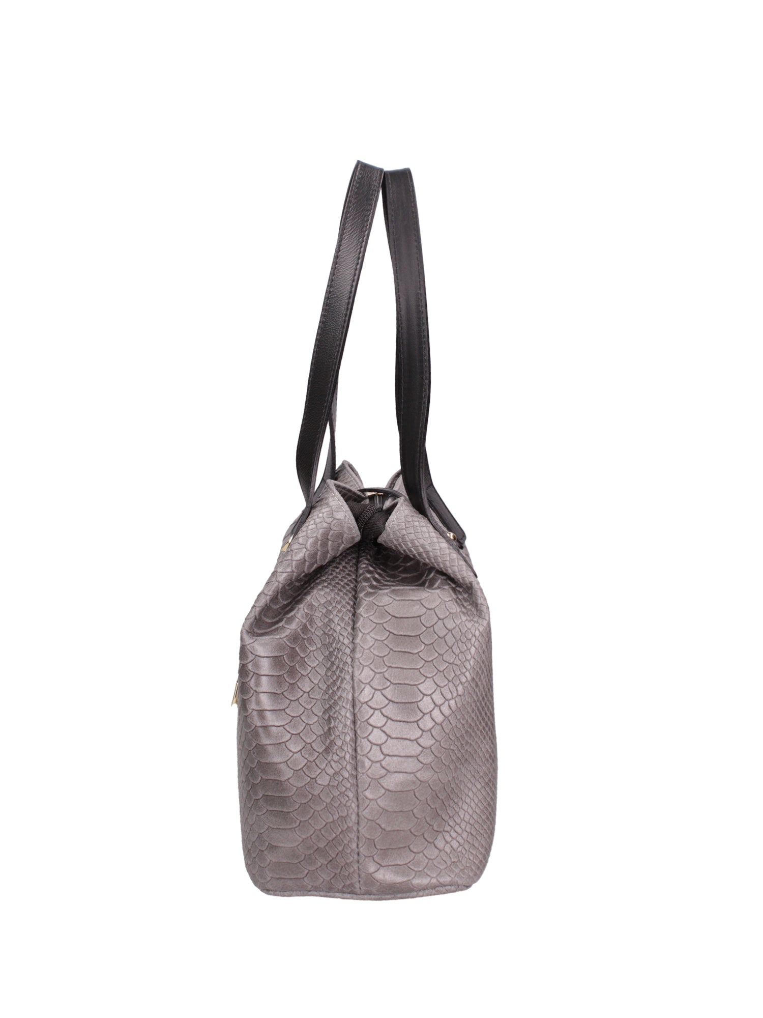Clarissa Borsa a mano da donna Vera pelle 5276-018 GRIGIO MEDIO Gave Lux