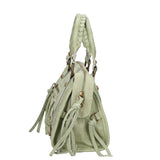 Erisia Borsa a spalla da donna Vera pelle 06091-025 VERDE MILITARE Gave Lux