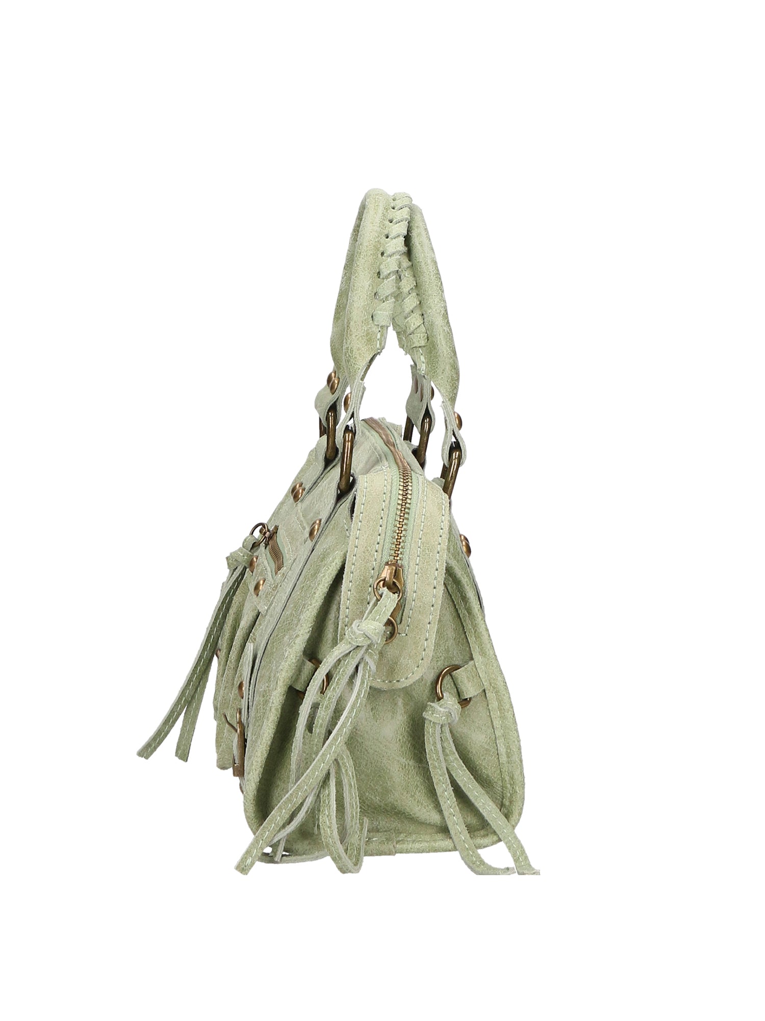 Erisia Borsa a spalla da donna Vera pelle 06091-025 VERDE MILITARE Gave Lux