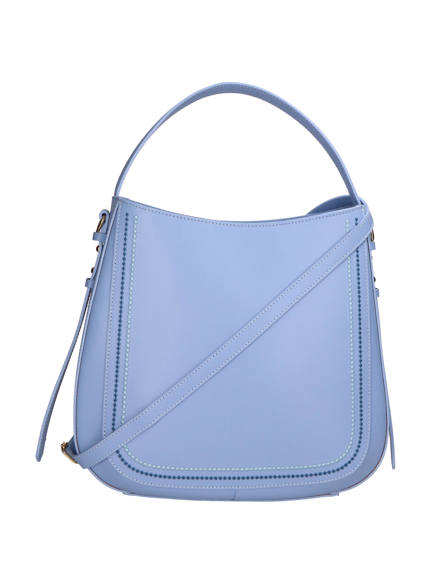 Gisella Borsa a mano da donna Vera pelle 05933-L220 AZZURRO Gave Lux