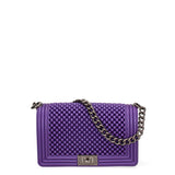 Borsa a mano da donna 100% Pvc FLAT-M-BALL 24-VIOLET INDIGO - BRUSH CDF Marc Ellis