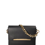 Borsa a tracolla da donna Vera pelle ruga JR-W-1126RU-BLACK-GOLD John Richmond