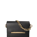 Borsa a tracolla da donna Vera pelle ruga JR-W-1126RU-BLACK-GOLD John Richmond