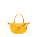 Mae Borsa a mano da donna Vera pelle 07142-D04 GIALLO Viola Castellani