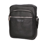 Borsa a tracolla uomo 100% pelle PU PCL3022-BLACK Northampton Polo Club