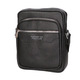 Borsa a tracolla uomo 100% pelle PU PCL3022-BLACK Northampton Polo Club