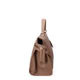 Borsa a mano da donna Ecopelle e poliestere 603-3-TAUPE Diana&co