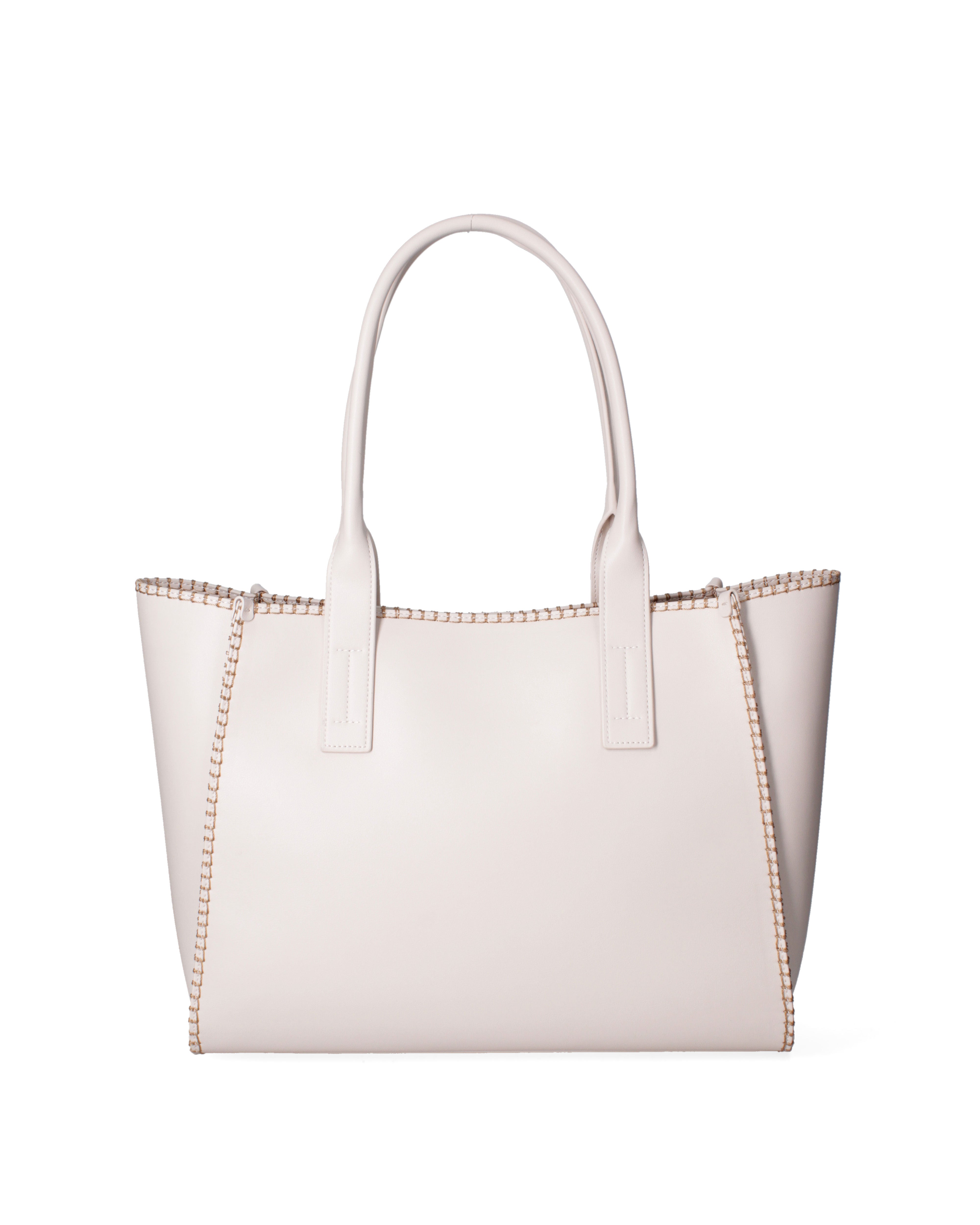 Borsa a spalla da donna 100% pelle riciclata 07225-Latte Viola Castellani
