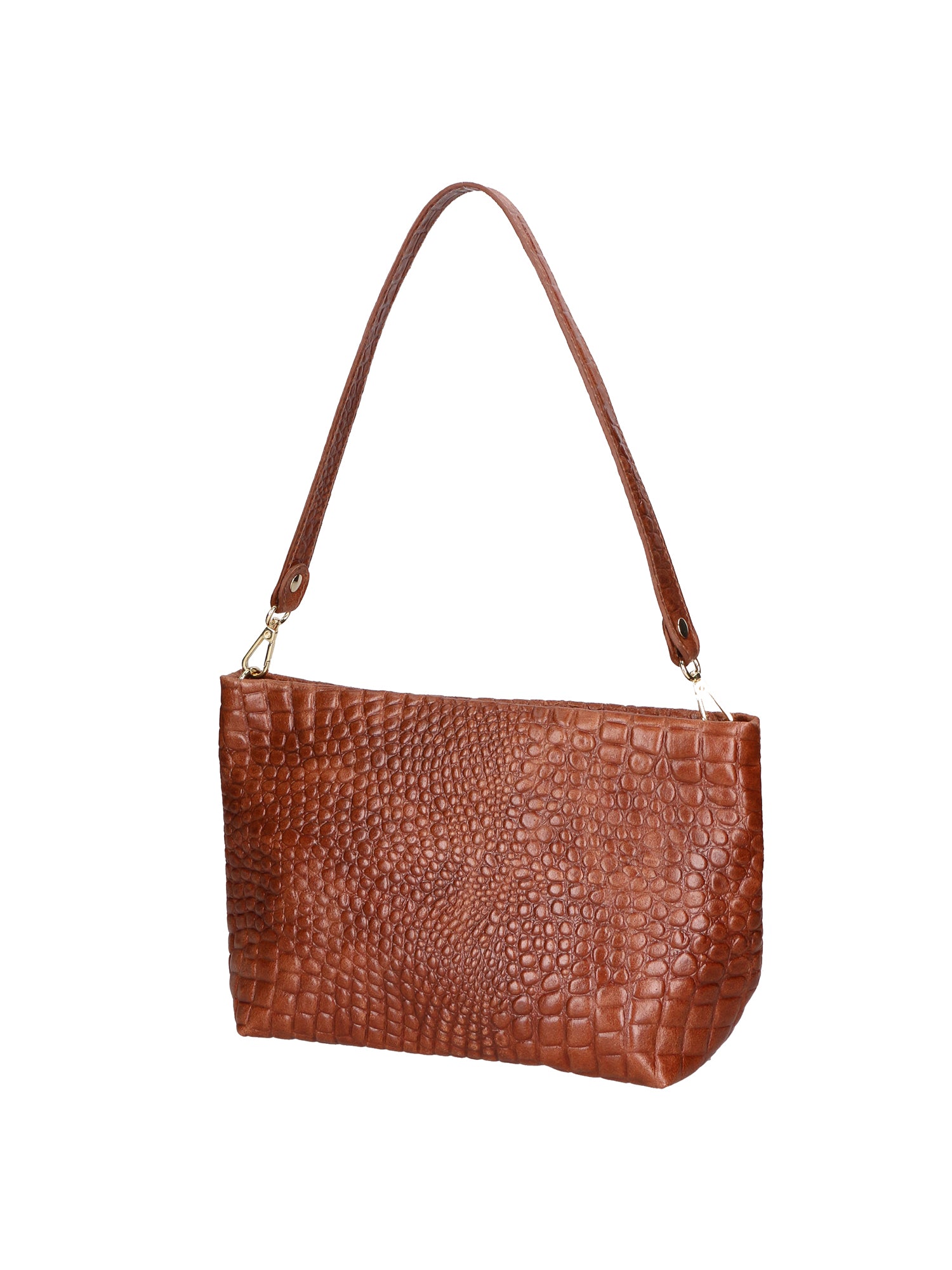 Lorelei Borsa a spalla da donna Vera pelle croco 06498-040 MARMO SCURO Gave Lux