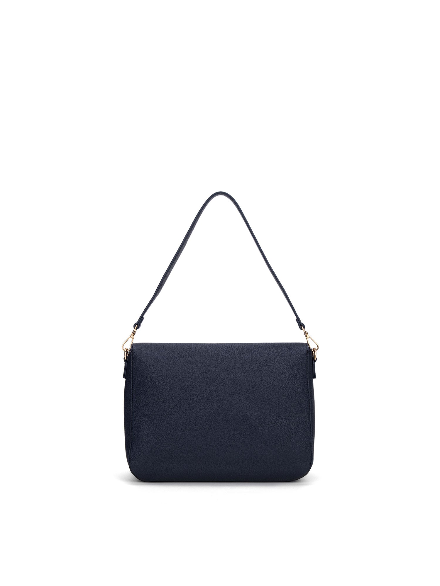 Borsa a spalla da donna 100% pelle vegana PU 740-1PT-NAVY BLUE Diana&co