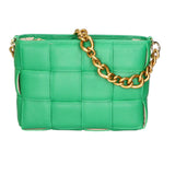 Agostina Borsa a mano da donna Vera pelle 04691-D47 VERDE MELA GREEN APPLE Gave Lux