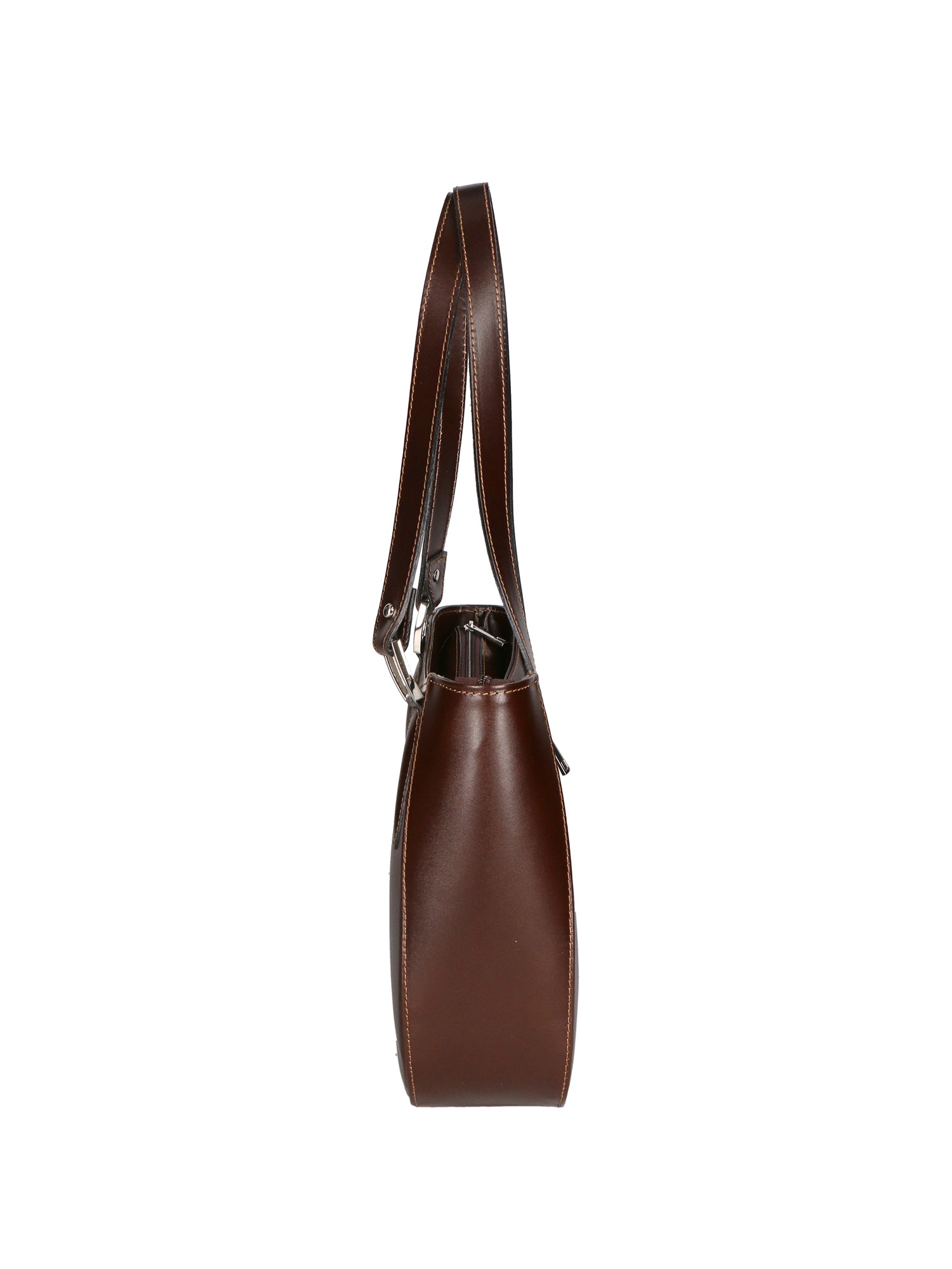 Eva Borsa a spalla da donna Vera pelle 9024-TMORO DARK BROWN Gave Lux