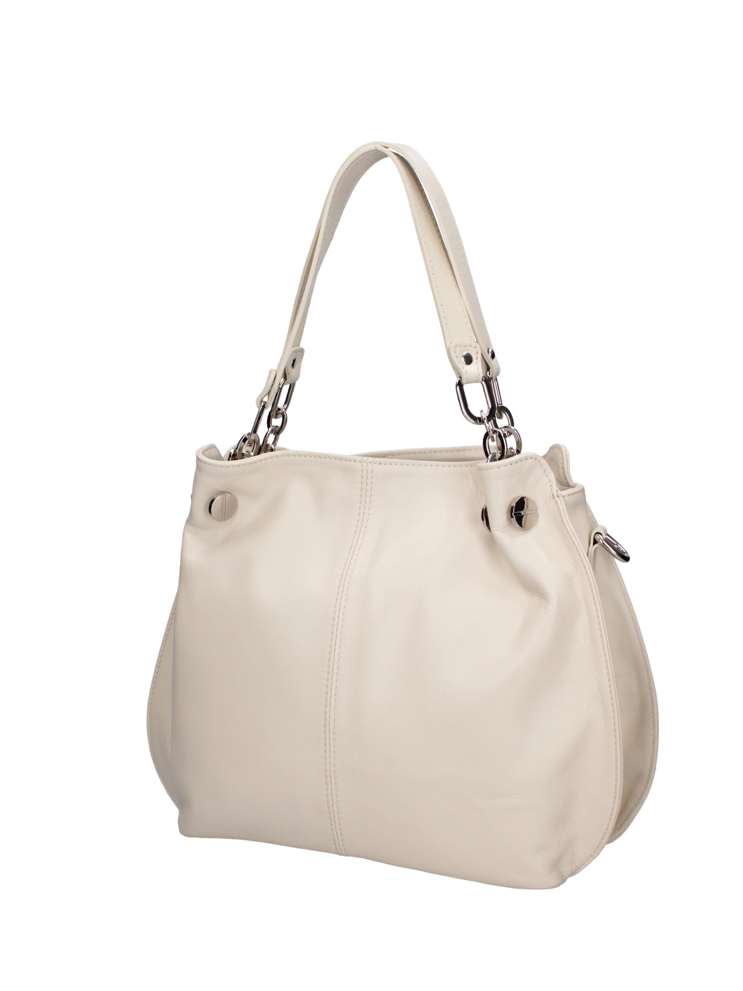 Ereba Borsa a mano da donna Made in Italy 100% pelle 3305-S37 LATTE Gave Lux