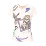 T-Shirt da donna In Cotone e Elastane Prodotto artigianale Regular Fit