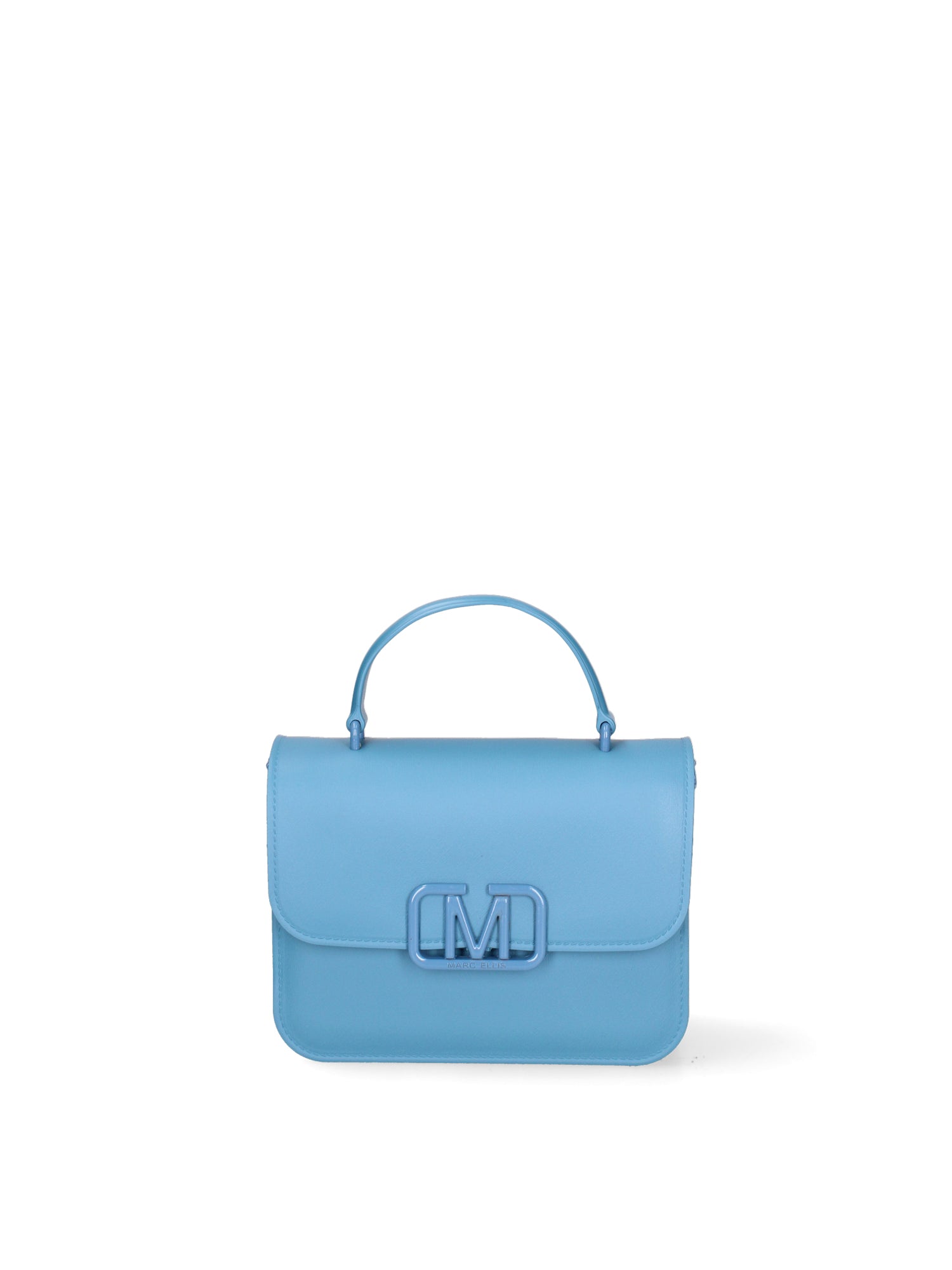 Borsa a tracolla da donna 100% Pvc FLAT-EAR 24-SUGAR BLUE Marc Ellis