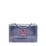 Borsa a mano da donna 100% Pvc FLAT SUPERMEE M-LILLA STRASS Marc Ellis