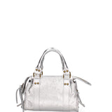 Solara Borsa a spalla da donna Vera pelle 06091 LM-L001 ARGENTO Gave Lux