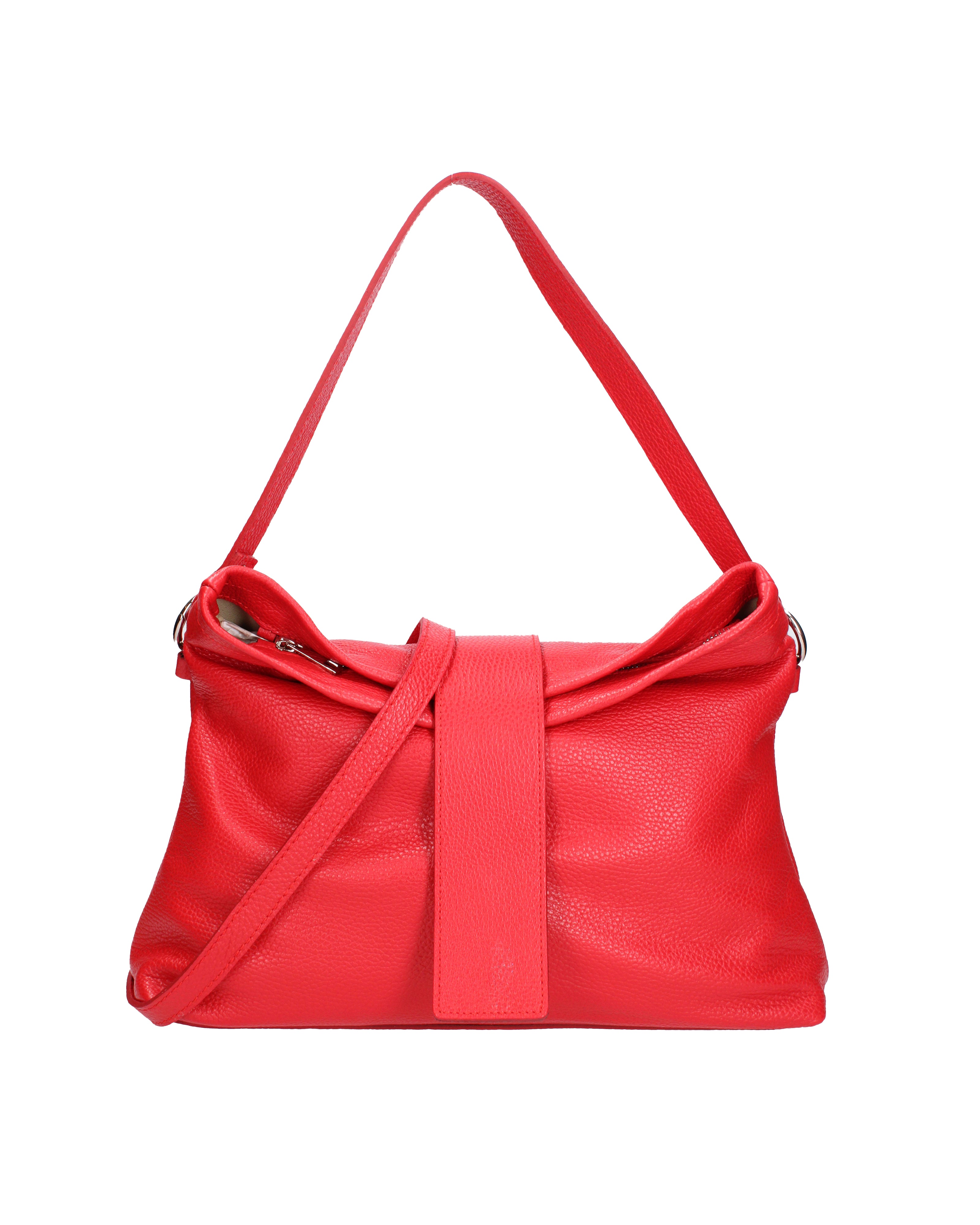 Grace Borsa a spalla da donna Vera pelle 07158-D58 ROSSO FUOCO Viola Castellani
