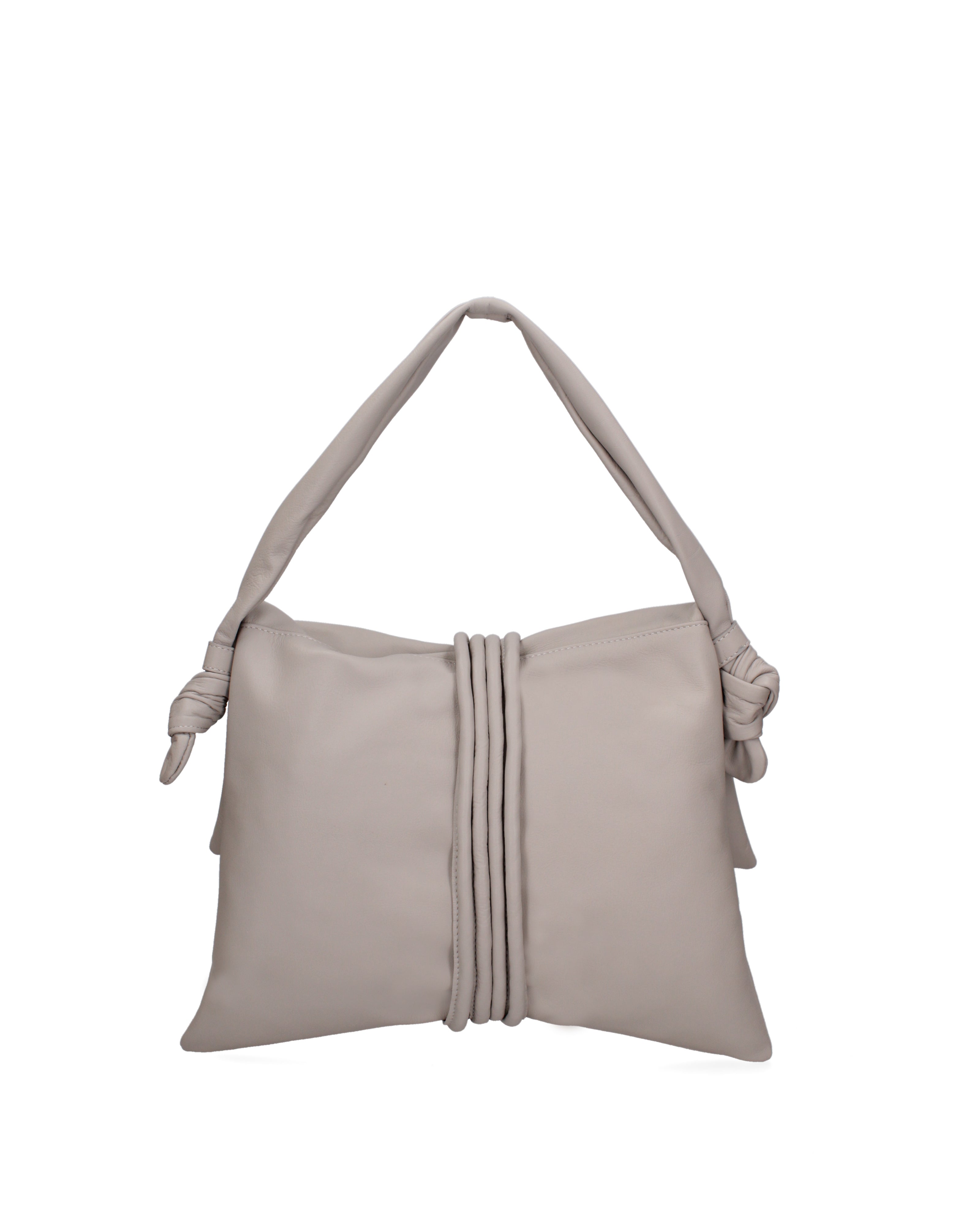 Borsa a spalla da donna Vera pelle 07172-S86 GRIGIO Viola Castellani