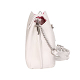 Eridana Borsa a tracolla da donna Vera pelle 1137-BIANCO Gave Lux