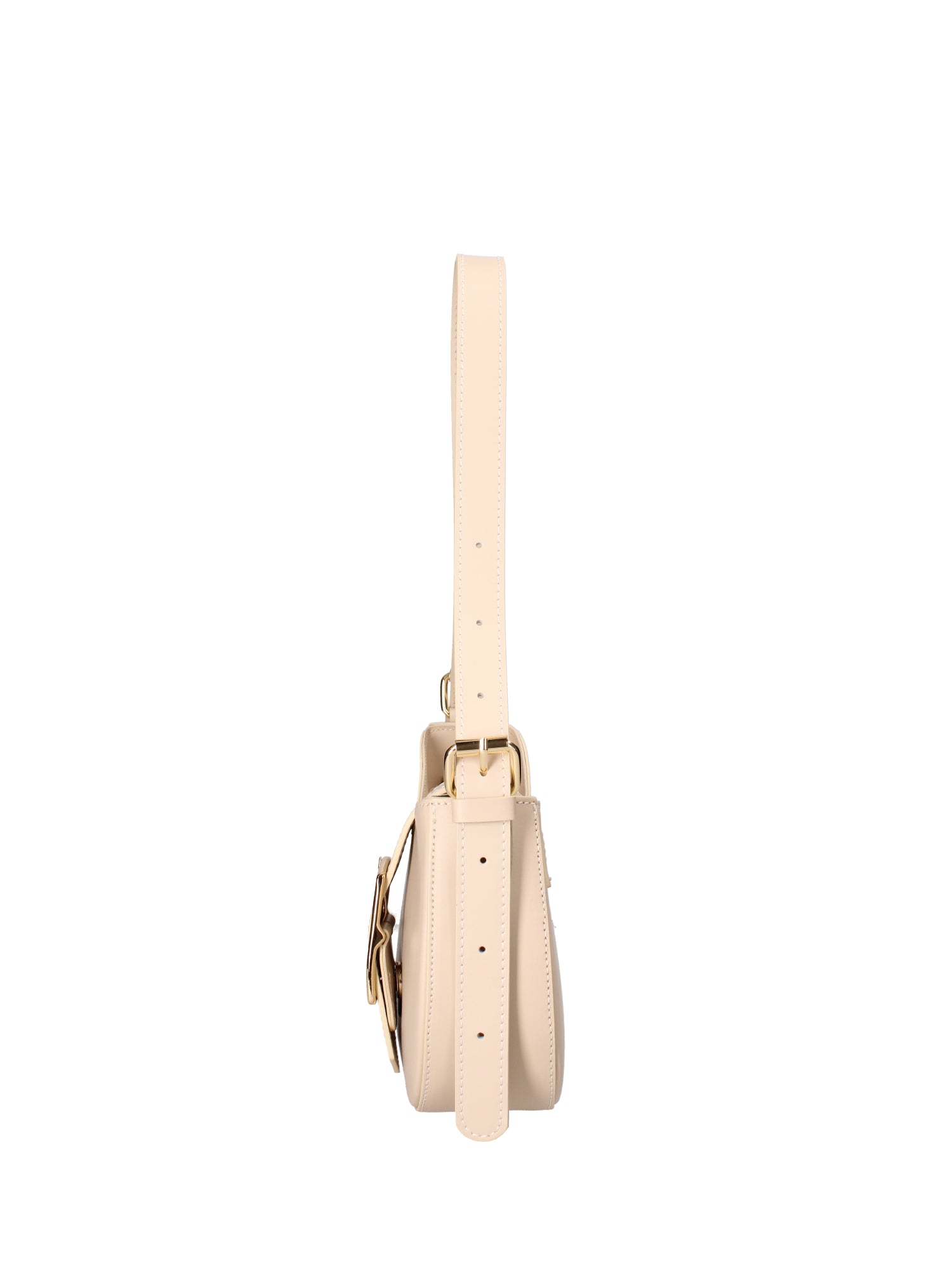 Borsa a spalla da donna 100% vera pelle 07213-L116 BEIGE Roberta Rossi