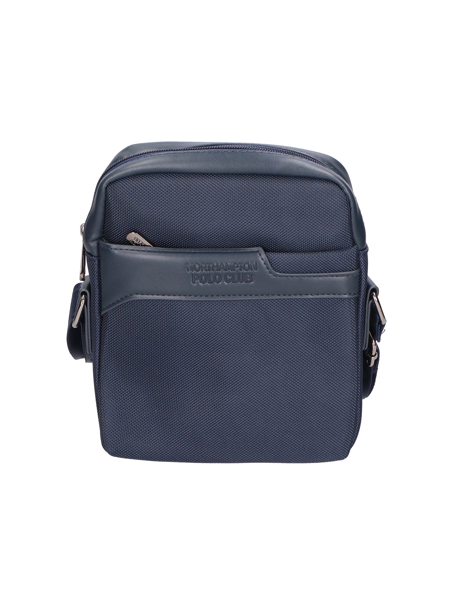 Borsa a tracolla uomo Pelle PU e Tessuto PCL3061-BLU Northampton Polo Club