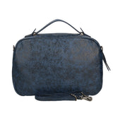 Vera Pelle 6542-BLU BLUE Borsa a mano unisex Modello Avelon Gave Lux