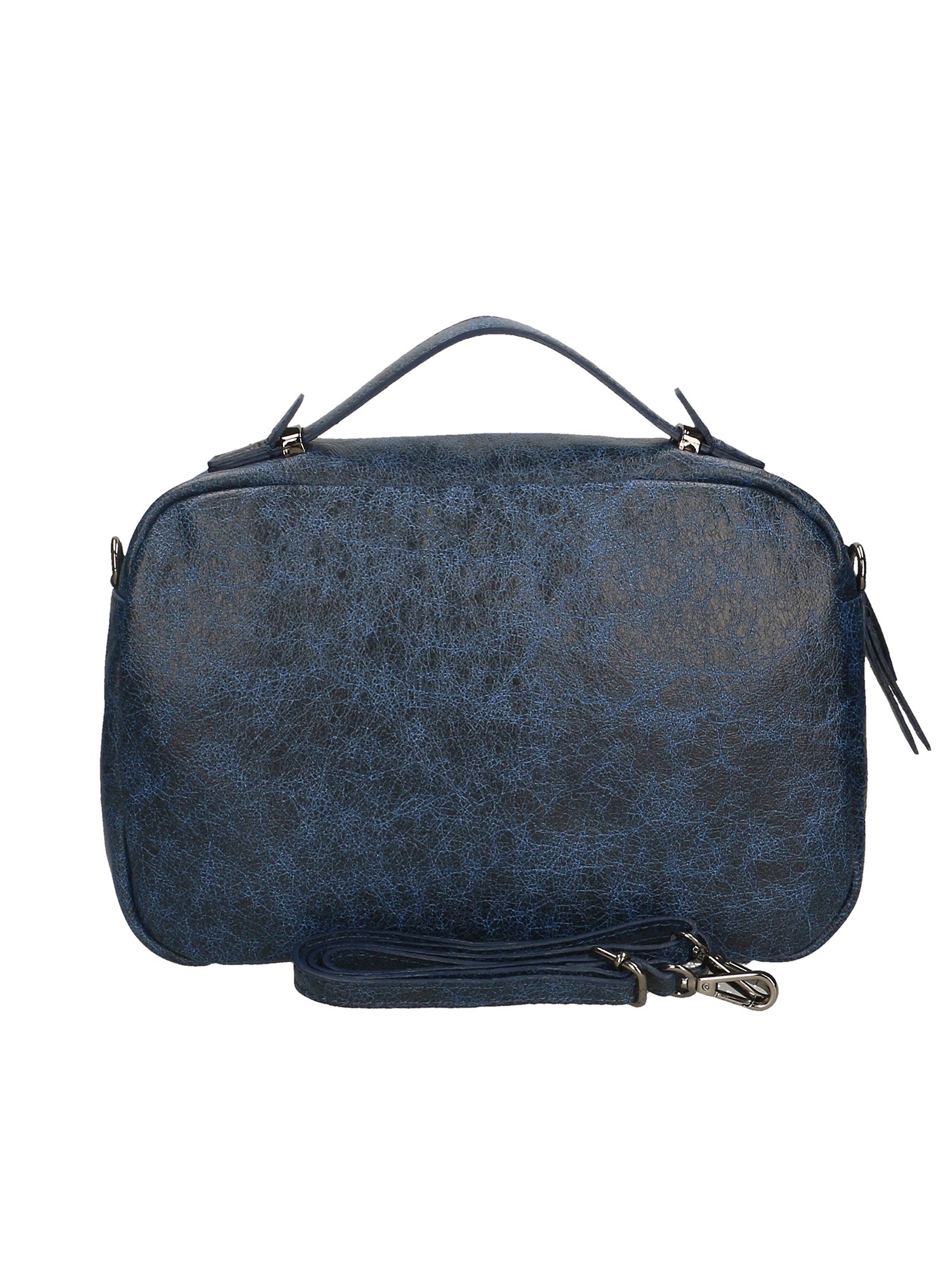 Vera Pelle 6542-BLU BLUE Borsa a mano unisex Modello Avelon Gave Lux