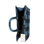 Edera Borsa a mano da donna Vera pelle 00661-012 BLU JEANS Gave Lux