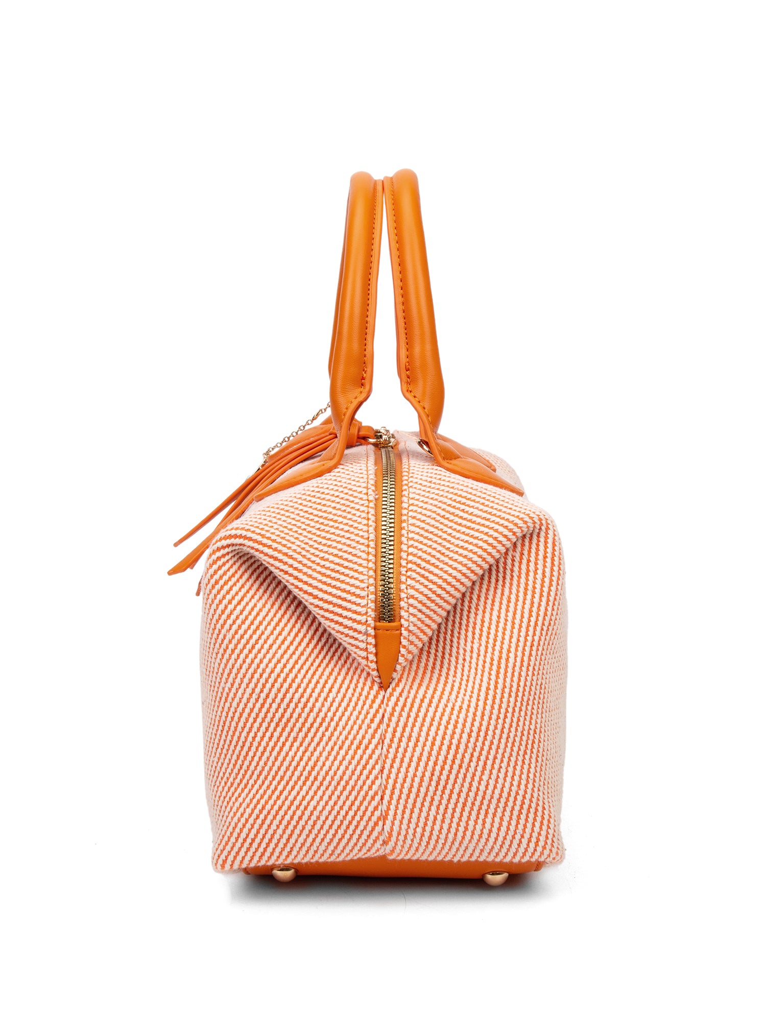 Borsa a mano da donna 100% pelle vegana PU 749-1PT-ORANGE Diana&co