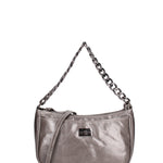 Borsa a spalla da donna Vera pelle JR-W-1188SHINY-D. GREY-CDF John Richmond