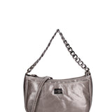 Borsa a spalla da donna Vera pelle JR-W-1188SHINY-D. GREY-CDF John Richmond