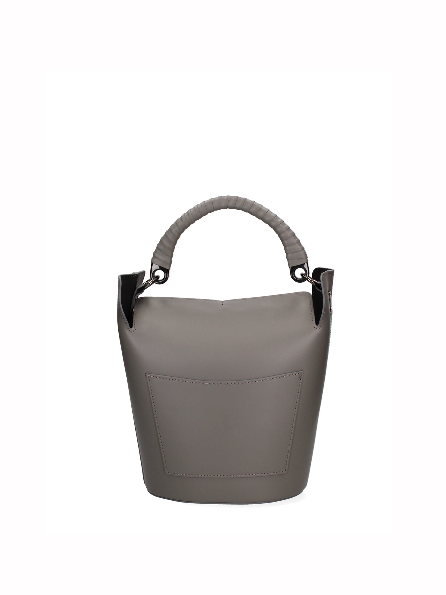 Seraphina Plus Borsa a secchiello da donna Vera pelle 6549-GRIGIO Gave Lux