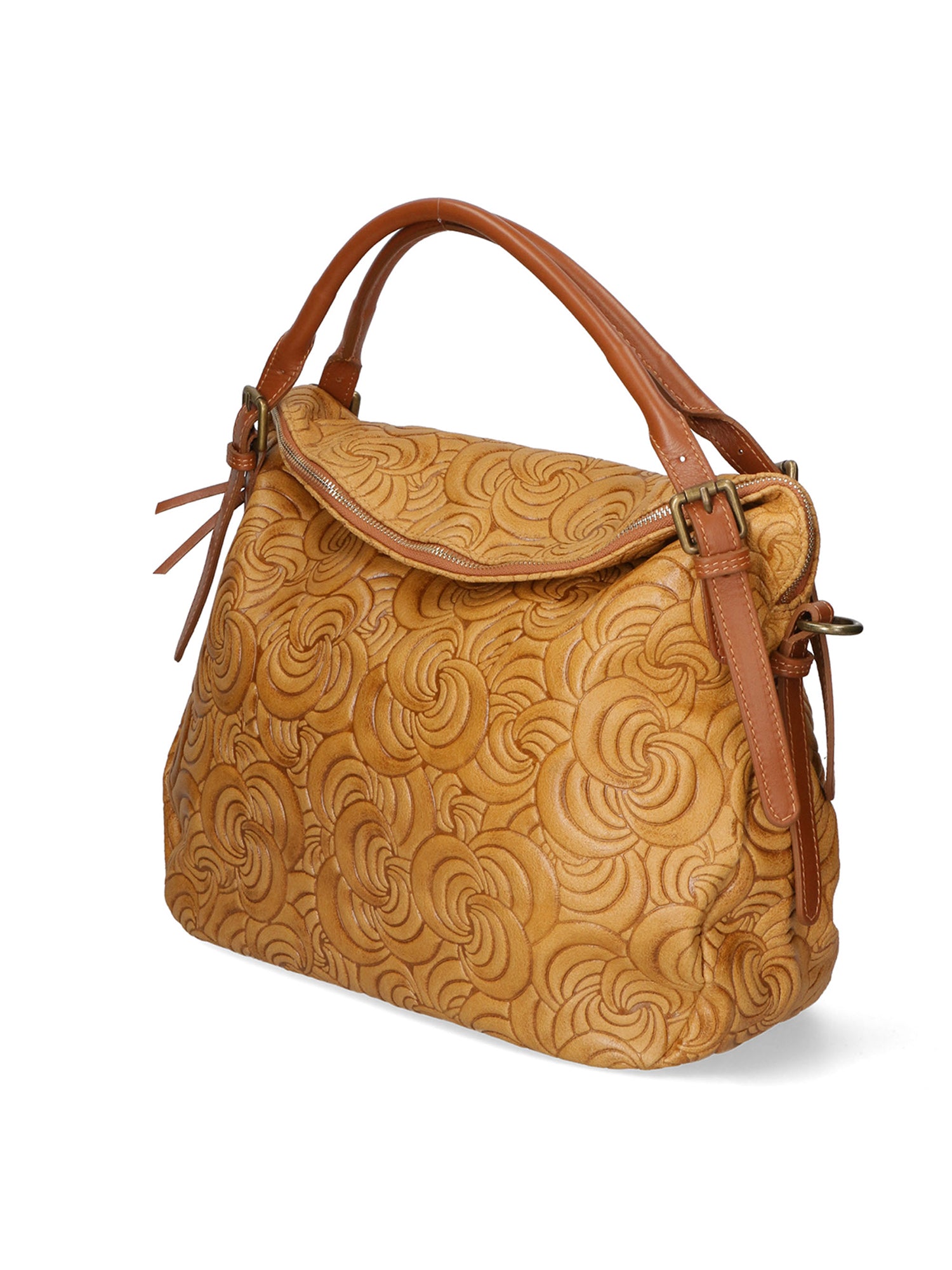 Devis Borsa a mano da donna Vera pelle 80014-031 CUOIO SCURO Gave Lux