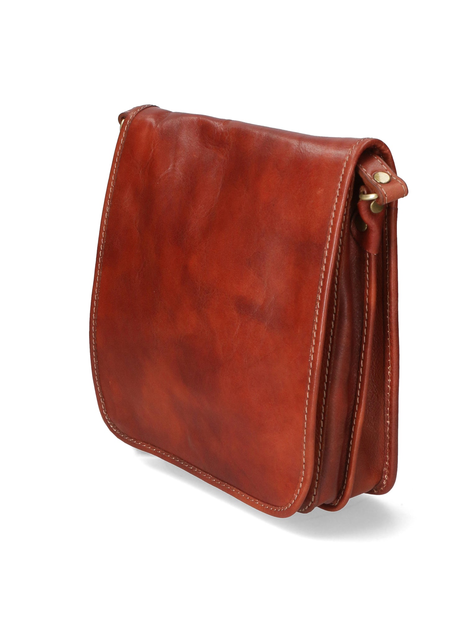 Fiamma Borsa a tracolla da donna Vera pelle 9109-MARRONE BROWN Gave Lux