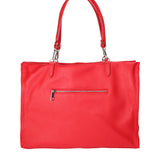 Borsa a mano da donna 100% vera pelle 07138-D58 ROSSO FUOCO Roberta Rossi